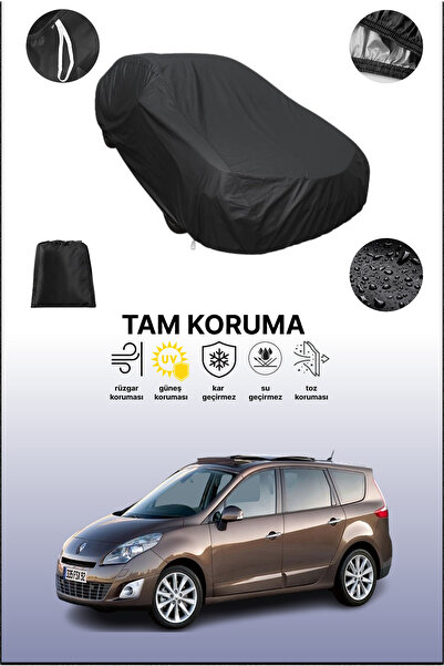 dokaca غطاء سيارة متوافق مع رينو جراند سينيك 2009 - 2013، لون أسود، غطاء واقي...