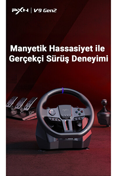 pxn V9 Gen2 PC/PS3-4/ Xbox S-X Yarış Direksiyonu