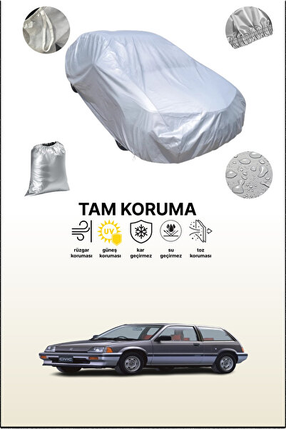 dokaca غطاء سيارة رمادي متوافق مع هوندا سيفيك 3 أبواب 1983 - 1987، غطاء سيارة...