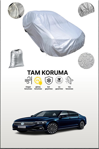 dokaca Gray Volkswagen Phideon Compatible Car Cover, Car Tarpaulin, Protectiv...