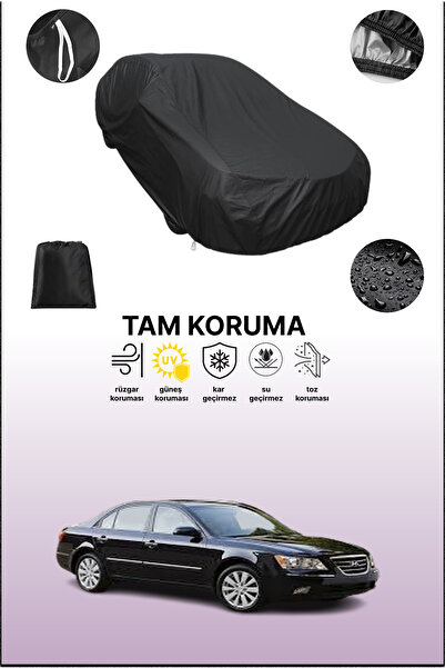 dokaca غطاء سيارة متوافق مع هيونداي سوناتا 5 باللون الأسود، غطاء واقي، غطاء سيارة