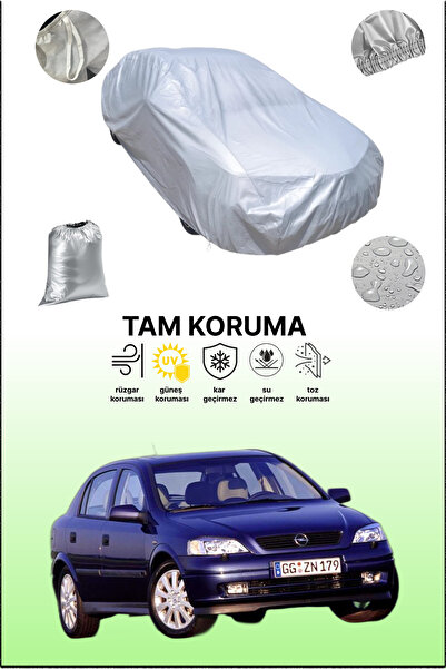 dokaca غطاء سيارة متوافق مع أوبل أسترا جي باللون الرمادي، غطاء سيارة، غطاء واقي