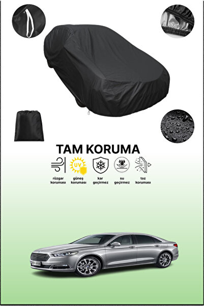 dokaca غطاء سيارة متوافق مع فورد توروس 7 باللون الأسود، غطاء واقي، غطاء سيارة