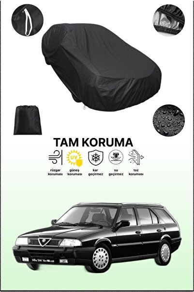 dokaca غطاء سيارة متوافق مع سيارة ألفا روميو 33 سبورت واجن باللون الأسود، غطا...