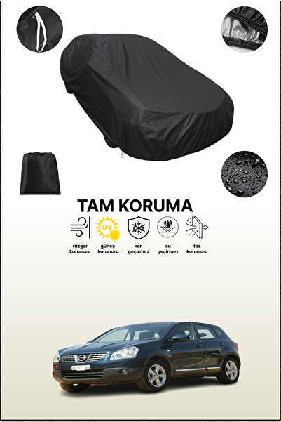 dokaca Black Nissan Qashqai 2 Compatible Car Cover, Protective Cover, Auto Ta...