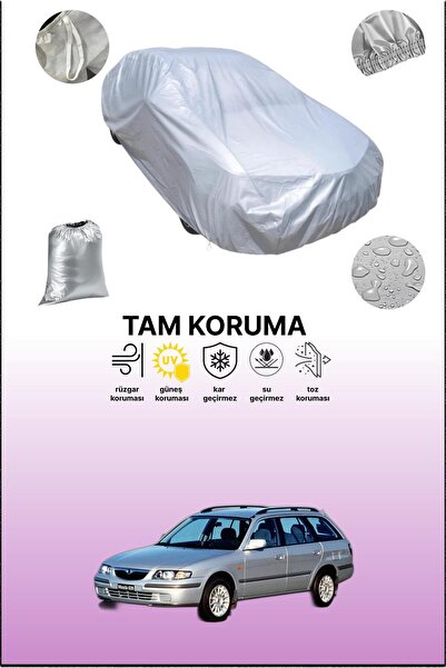 dokaca غطاء سيارة رمادي متوافق مع مازدا 626 5 ستيشن واجن، غطاء سيارة، غطاء واقي