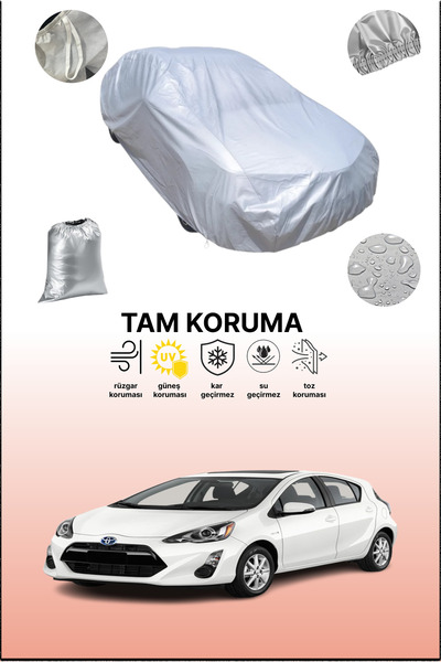 dokaca غطاء سيارة متوافق مع تويوتا بريوس سي (أكوا) 2015 - 2017، غطاء سيارة، غ...