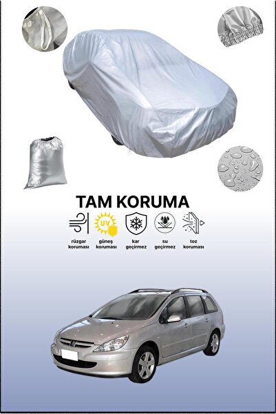 dokaca Gray Peugeot 307 Sw 2005 - 2008 Compatible Car Cover, Car Tarpaulin, P...