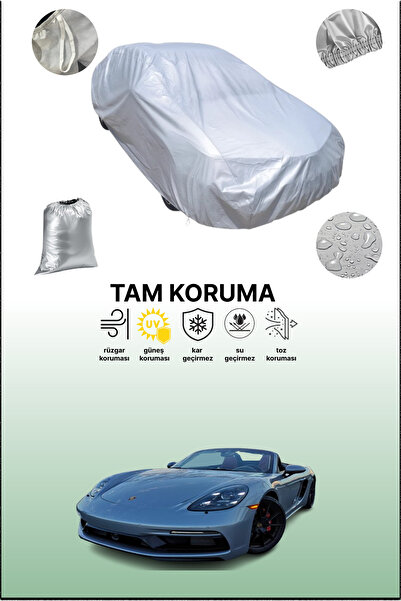 dokaca غطاء سيارة رمادي متوافق مع بورش 718 بوكستر جي تي إس 4.0 2019 - 2021، غطاء سيارة، غطاء واقي