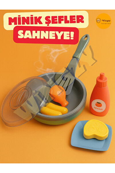 Wingzy Minik Şefler İçin Kızartma Tava Seti – Renk Değiştiren Gıdalar, Eğitic...