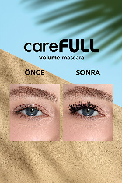 Flormar Hacim Veren Besleyici Maskara (SİYAH) - Carefull Volume - 000 Black - 8682536084093