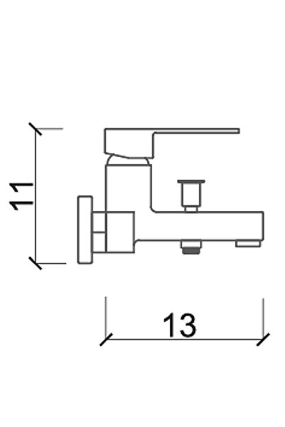 Pierre Cardin Boston Bathroom Fixture Black