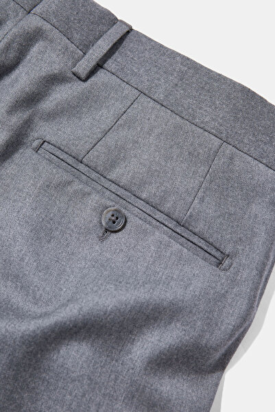 W Collection Gri Yün Flannel Pantolon