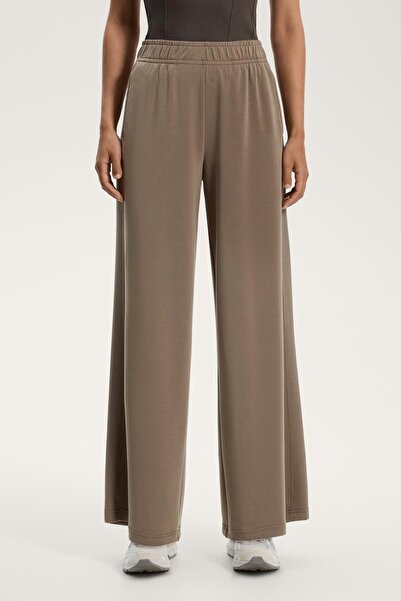 Oysho Side rib straight-leg trousers with soft-touch modal