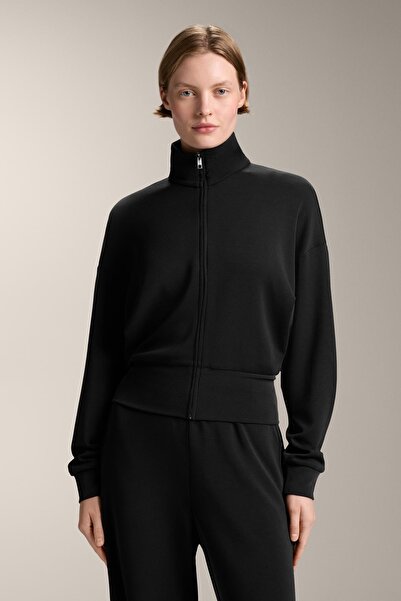 Oysho Soft-touch modal high collar jacket