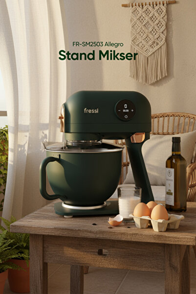 Fressi Hamur Yoğurma Makinesi Tam Döküm Demir Stand Mikser Mutfak Şefi FR-SM2503 Allegro