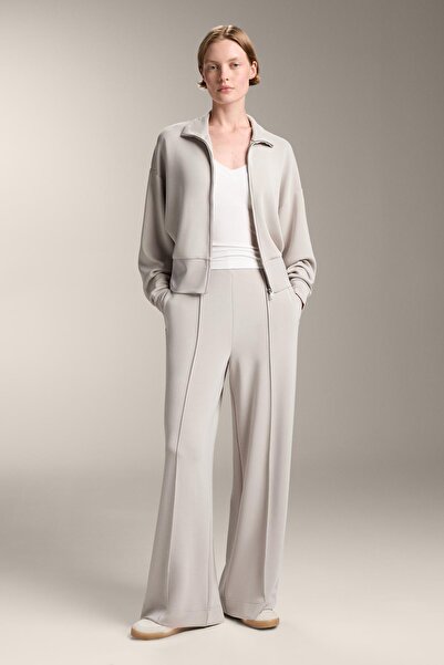 Oysho Straight-leg trousers with modal and crease
