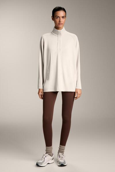 Oysho Back pleat long sweatshirt with soft-touch modal