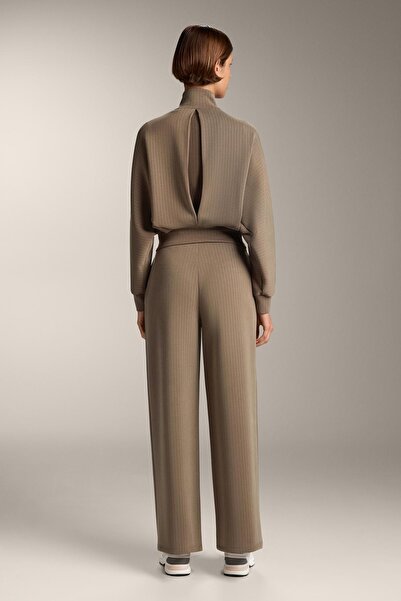 Oysho Yumuşak dokulu modal içeren düz çizgili pantolon