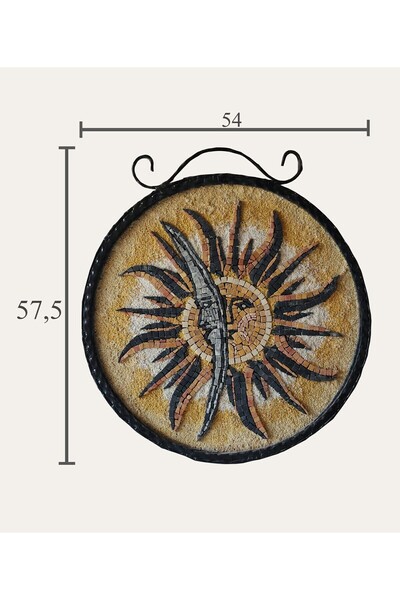 Livamob By Marangoz Güneş & Ay Mozaik Taş Tablo