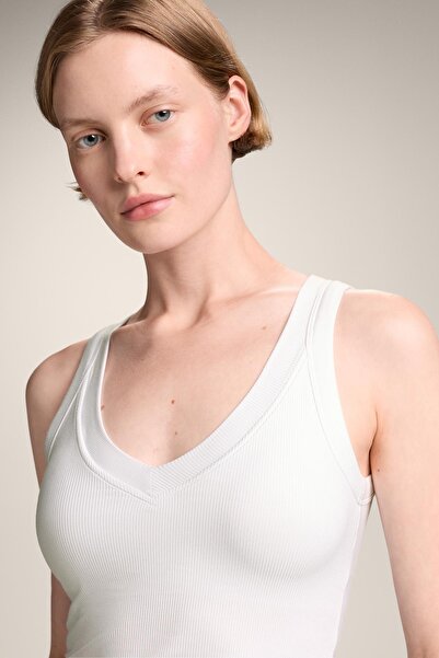 Oysho Rib modal blend tank top
