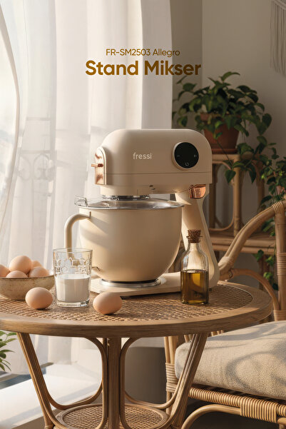 Fressi Hamur Yoğurma Makinesi Tam Döküm Demir Stand Mikser Mutfak Şefi FR-SM2503 Allegro