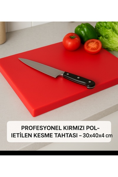 Tasarım Polyethylene Meat Chopping Board 30X40X4Cm Thickness