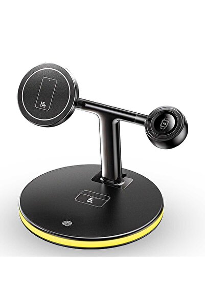 Timebox Încărcător wireless 4 în 1, încărcare rapidă multifuncțională, 22,5 W...