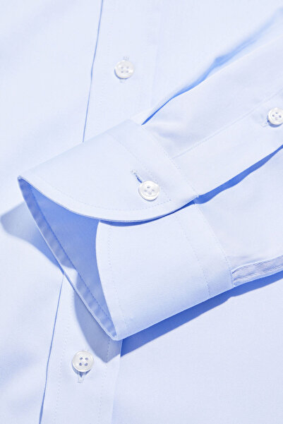 W Collection MAVİ UZUN KOLLU GÖMLEK