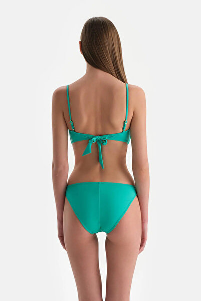 Dagi Μέντα Πράσινο Στράπλες Μπικίνι Τοπ - Καλυμμένο σχέδιο