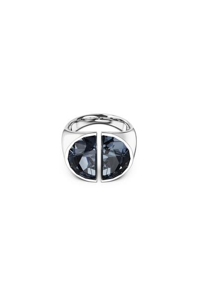 Swarovski 5674985 Swarovski Ring Lucent: Ring Half Cut Gry/Rhs 60