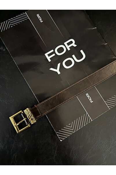 Fiori Dámský pásek se zlatou přezkou s písmeny, pásek do kalhot, pásek do bundy, pásek na šaty, pásek do košile