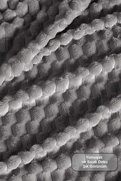 Elart Star Çift Kişilik Battaniye Antrasit