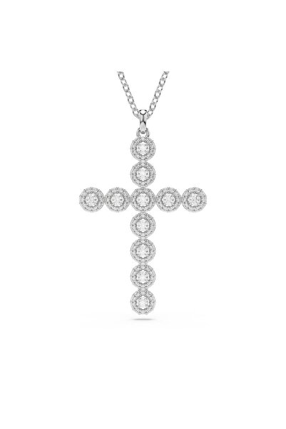 Swarovski 5675573 Swarovski Kolye insigne:Pend Cross_Angelic Whi/Rhs