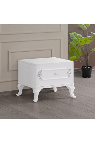 PEARL SILVER BEDSIDE TABLE