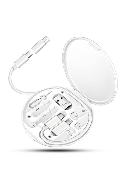 Timebox 5 in 1 Data Cable, Multifunctional, Cable Organizer, Fast Charging 60W, Phone Holder with Adapter Co