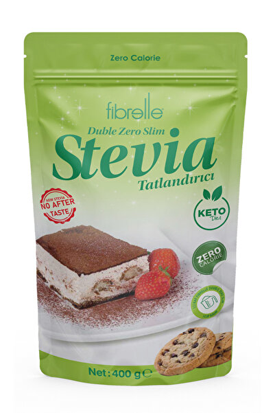 Fibrelle Duble Zero Slim Stevia Sweetener ( 400 gr ) Stevia Tatlandırıcı Double Zero