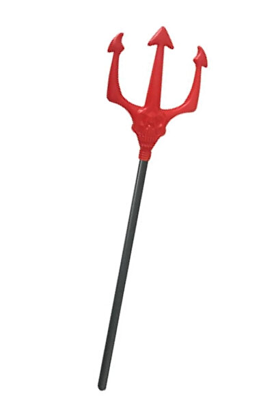 Parti dolabı Halloween Partisi Plastik Şeytan Çatalı Cadılar Bayramı Asa Zebani Dekor 17x105cm