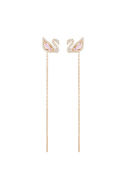 Swarovski 5469990 Earrings Dazzling Swan:Pe Lng Czmo/Ros