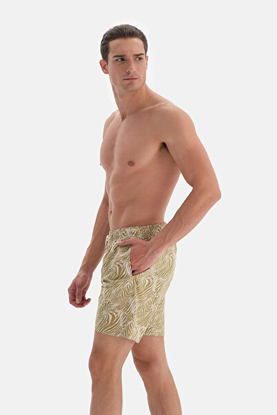 Dagi Μεσαίο σορτς κολύμβησης με πράσινο σχέδιο ζέβρα