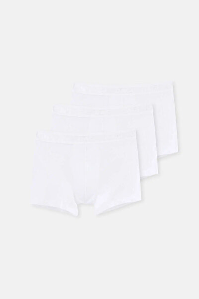 Dagi Beyaz Basic Modal 3'lü Boxer