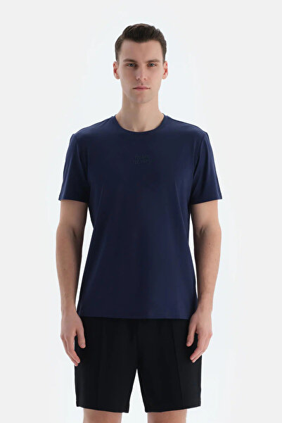 Dagi Μπλουζάκι Modal με τυπωμένο ανδρικό σύνθημα Navy Blue