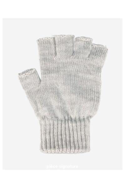 PIECE SIGNATURE قفازات محبوكة عصرية لفصل الشتاء والخريف، قفازات دافئة بدون أص...