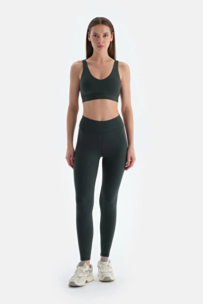 Dagi Koyu Yeşil Kadın Tayt