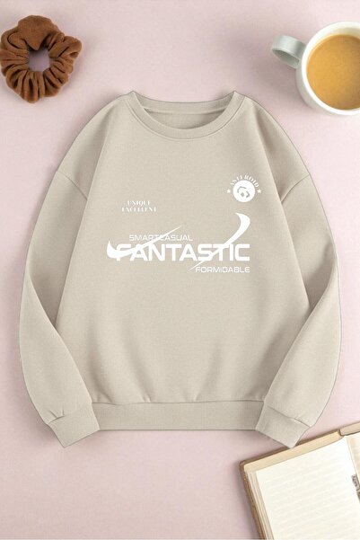 uyguntarz Unisex φανταστικό φούτερ με στάμπα μεγάλου μεγέθους