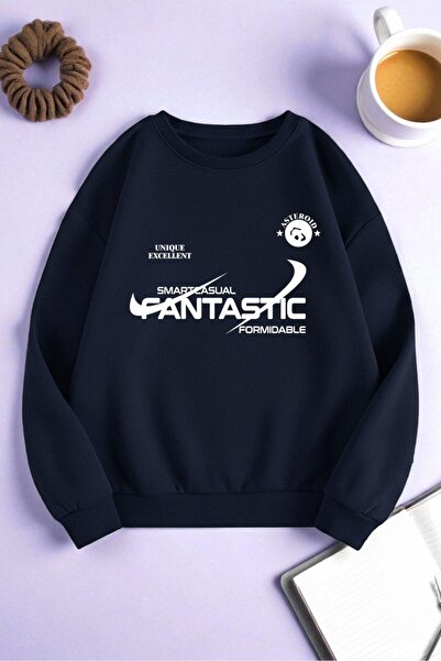 uyguntarz Unisex φανταστικό φούτερ με στάμπα μεγάλου μεγέθους