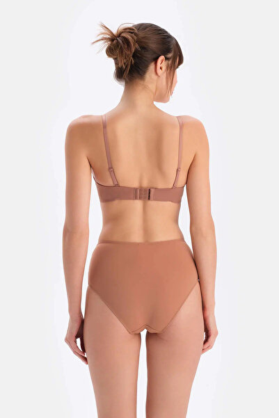 Dagi Sutien semi-piulit fără bretele maro Plumeria