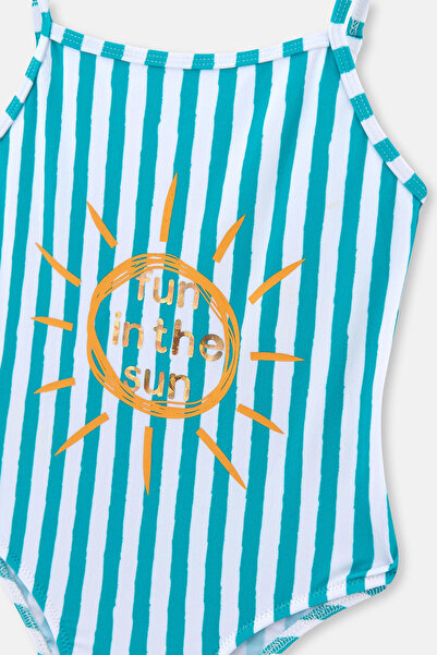 Dagi Yeşil Beyaz Çizgili Mayo