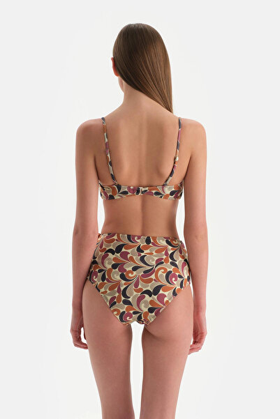 Dagi Στράπλες Καλυμμένο καφέ μπικίνι τοπ