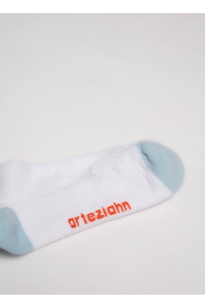 Arteziahn Since 1984 Orange - Blue Orange - Blue Unisex Sports & Lifestyle Towel Sole Organic Cotton Socks